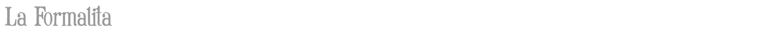La Formalita font preview